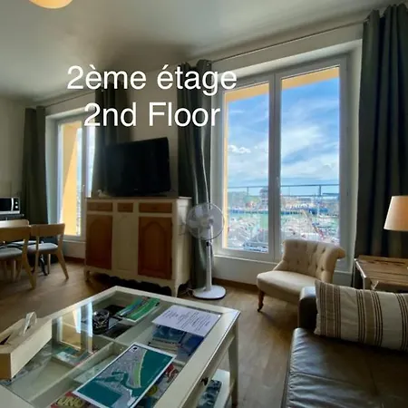 Apartamento établissement 3 étoiles Avec Ascenseur, 3 Lumineux Vue Port Avec Balcon, 200m De La Mer, Wifi Fibre, Tous Service Inclus Dieppe